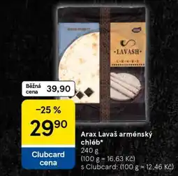 Tesco Arax Lavaš arménský chléb nabídka