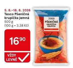 Tesco Tesco Pšeničná krupička jemná nabídka