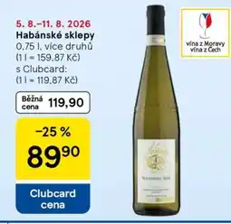 Tesco Habánské sklepy nabídka