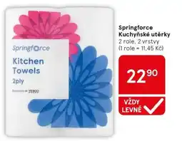 Tesco Springforce Kuchyňské utěrky nabídka