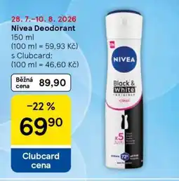 Tesco Nivea deodorant nabídka