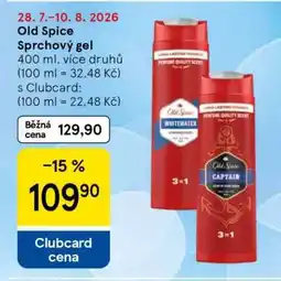 Tesco Old Spice sprchový gel nabídka