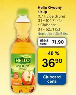 Tesco Hello Ovocný sirup nabídka