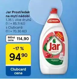Tesco JAR Prostředek na mytí nádobí nabídka