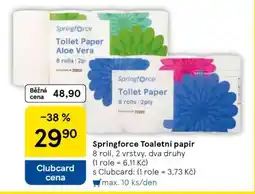 Tesco Springforce Toaletní papír nabídka