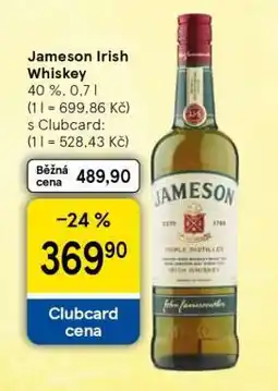 Tesco JAMESON Irish whiskey nabídka