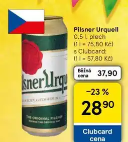 Tesco Pilsner Urquell nabídka