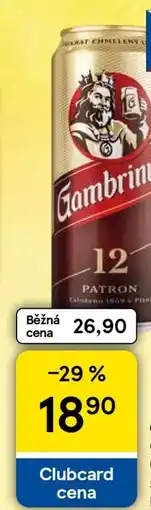 Tesco Gambrinus 12 patron nabídka