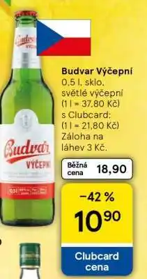 Tesco Budvar výčepní nabídka
