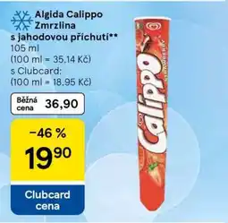 Tesco Algida Calippo Zmrzlina s jahodovou příchutí nabídka