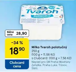 Tesco Milko Tvaroh polotučný nabídka