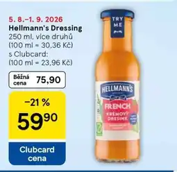 Tesco Hellmann’s dressing nabídka