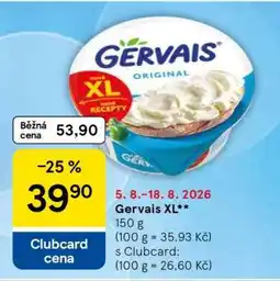 Tesco Gervais XL nabídka