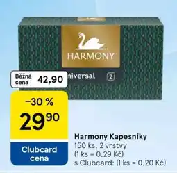 Tesco Harmony kapesníky nabídka
