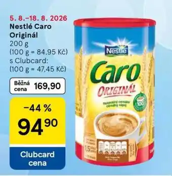 Tesco Nestlé Caro Original nabídka