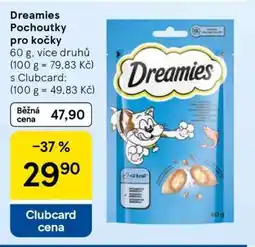 Tesco Dreamies pochoutky pro kočky nabídka