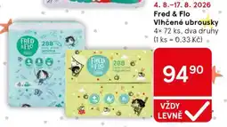 Tesco Fred Flo Vlhčené ubrousky nabídka