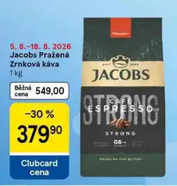 Tesco Jacobs Pražená zrnková káva nabídka