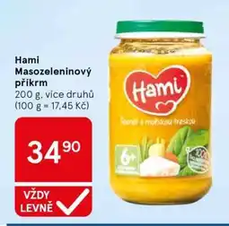 Tesco Hami masozeleninový příkrm nabídka