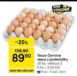 Tesco Tesco Čerstvá vejce z podestýlky nabídka
