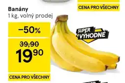 Tesco Banány nabídka