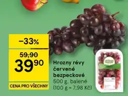 Tesco Hrozny révy červené bezpeckové nabídka