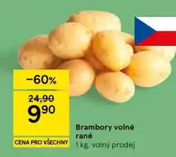 Tesco Brambory volné rané nabídka