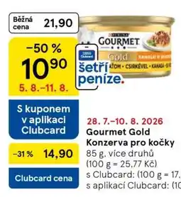 Tesco GOURMET GOLD Konzerva pro kočky nabídka