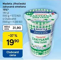 Tesco Madeta Jihočeská zakysaná smetana 15% nabídka