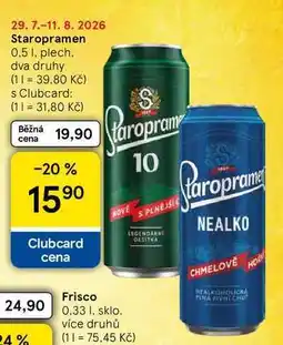Tesco Staropramen, 0.5 l, plech nabídka