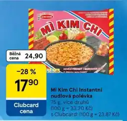Tesco Mì Kim Chi Instantní nudlová polévka nabídka