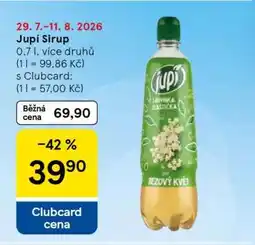 Tesco Jupí sirup nabídka