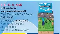 Tesco Dětská ložní souprava Minecraft, 70 x 90 cm a 140 x 200 cm nabídka