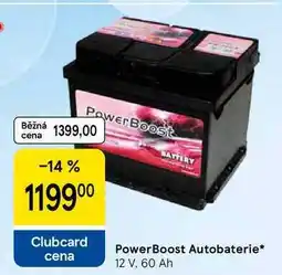 Tesco PowerBoost Autobaterie, 12 V. 60 Ah nabídka