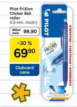 Tesco Pilot Frixion Clicker Ball roller 0.5 mm, modrý nabídka