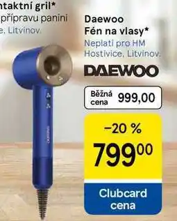 Tesco Daewoo Fén na vlasy nabídka