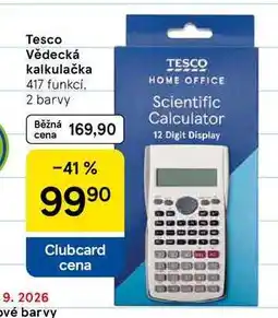 Tesco Tesco Vědecká kalkulačka 417 funkcí. 2 barvy nabídka
