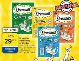 Tesco Dreamies Pochoutky pro kočky, 40 g, více druhů nabídka