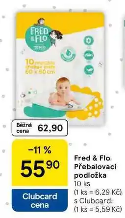 Tesco Fred & Flo Přebalovací podložka, 10 ks nabídka