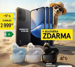 Tesco REDMI 15C 4/128 GB + sluchátka ZDARMA nabídka