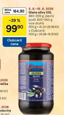 Tesco Giana olivy XXL nabídka