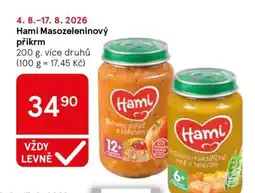 Tesco Hami masozeleninový příkrm nabídka