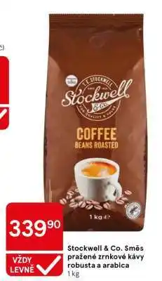 Tesco Stockwell & Co. Směs pražené zrnkové kávy robusta a arabica nabídka