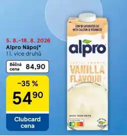 Tesco Alpro nápoj nabídka