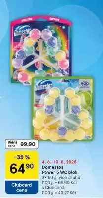 Tesco Domestos Power 5 WC blok nabídka