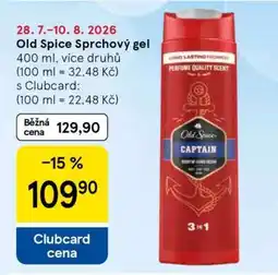 Tesco Old Spice sprchový gel nabídka