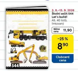 Tesco Školní sešit 544 Let's build! nabídka