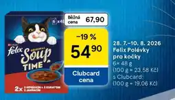 Tesco Felix Polévky pro kočky nabídka