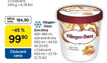 Tesco HÄAGEN DAZS Zmrzlina nabídka