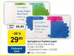Tesco Springforce Toaletní papír nabídka